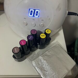 Gel Nail Polish Set with LED Lamp